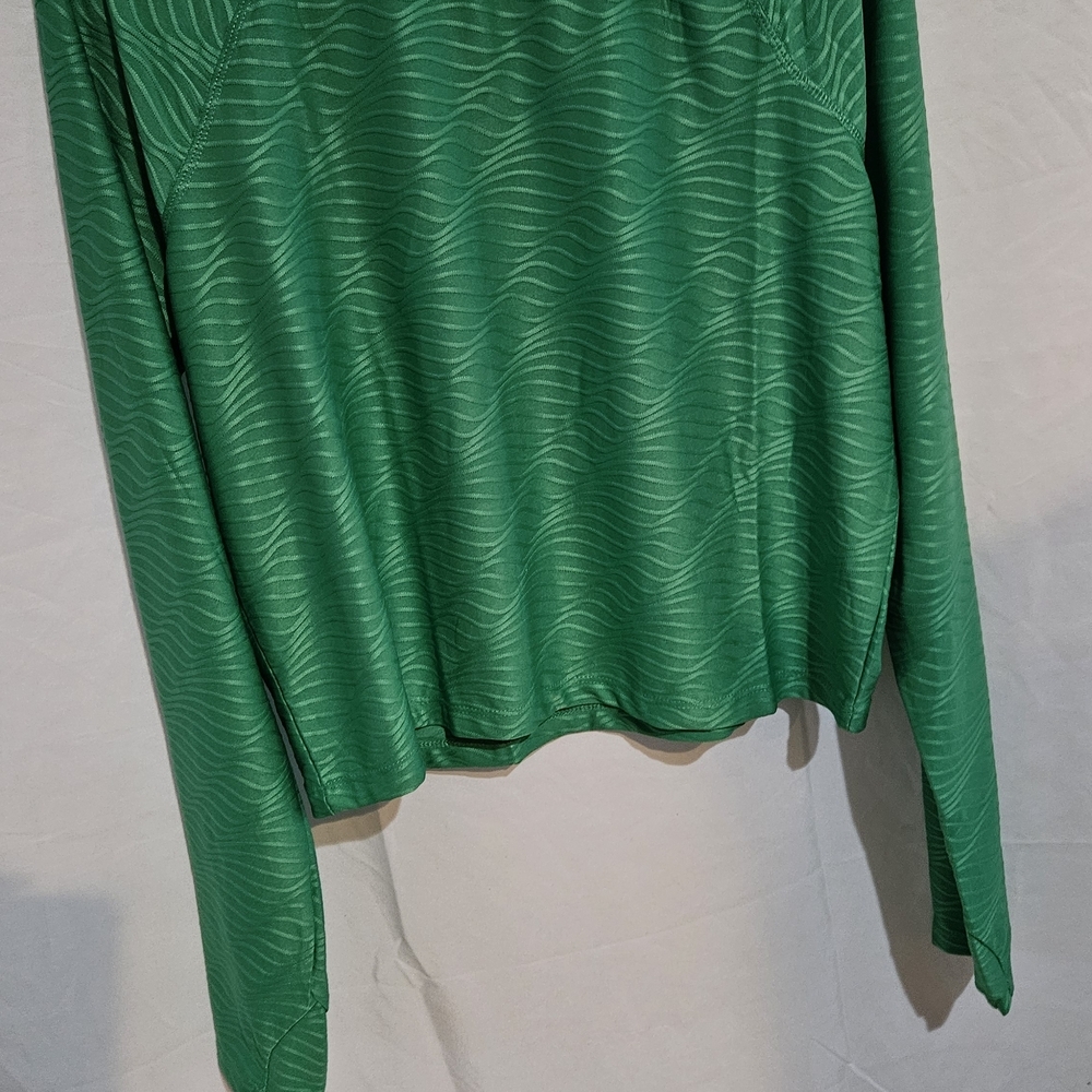 Othr Vibrant Green Wave Pattern Blouse